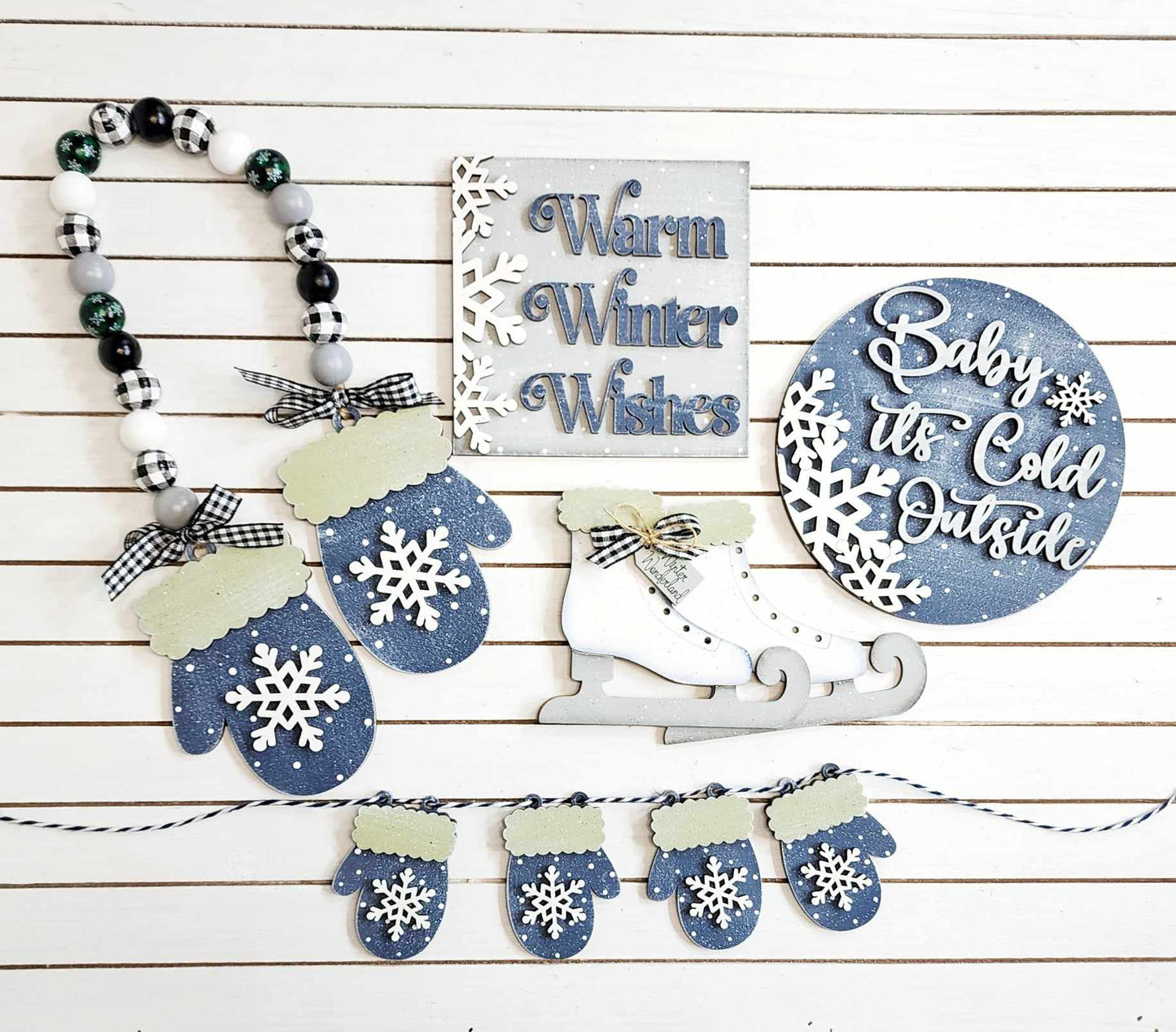 DIY Winter Wonderland Tiered Tray Kit