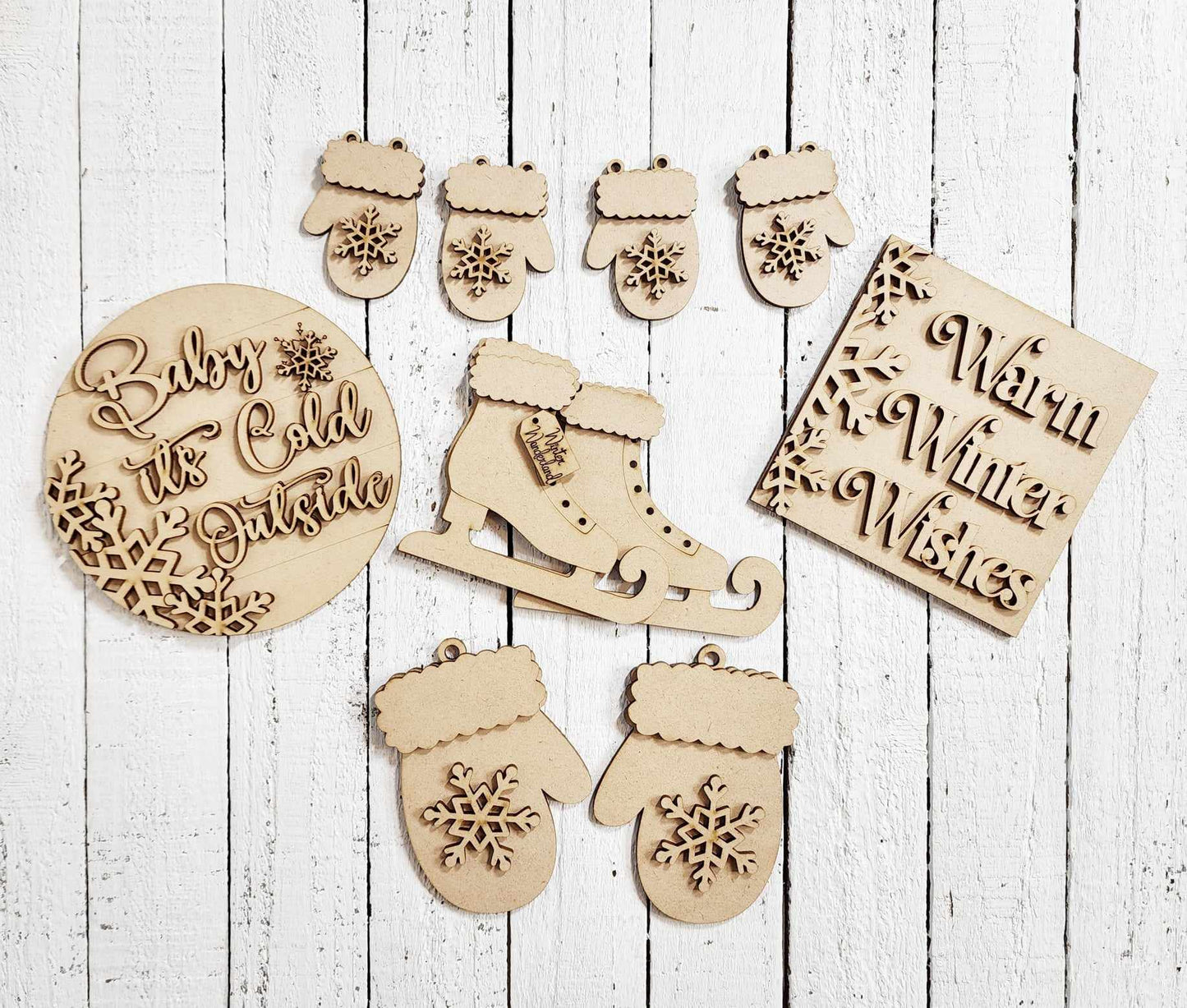 DIY Winter Wonderland Tiered Tray Kit