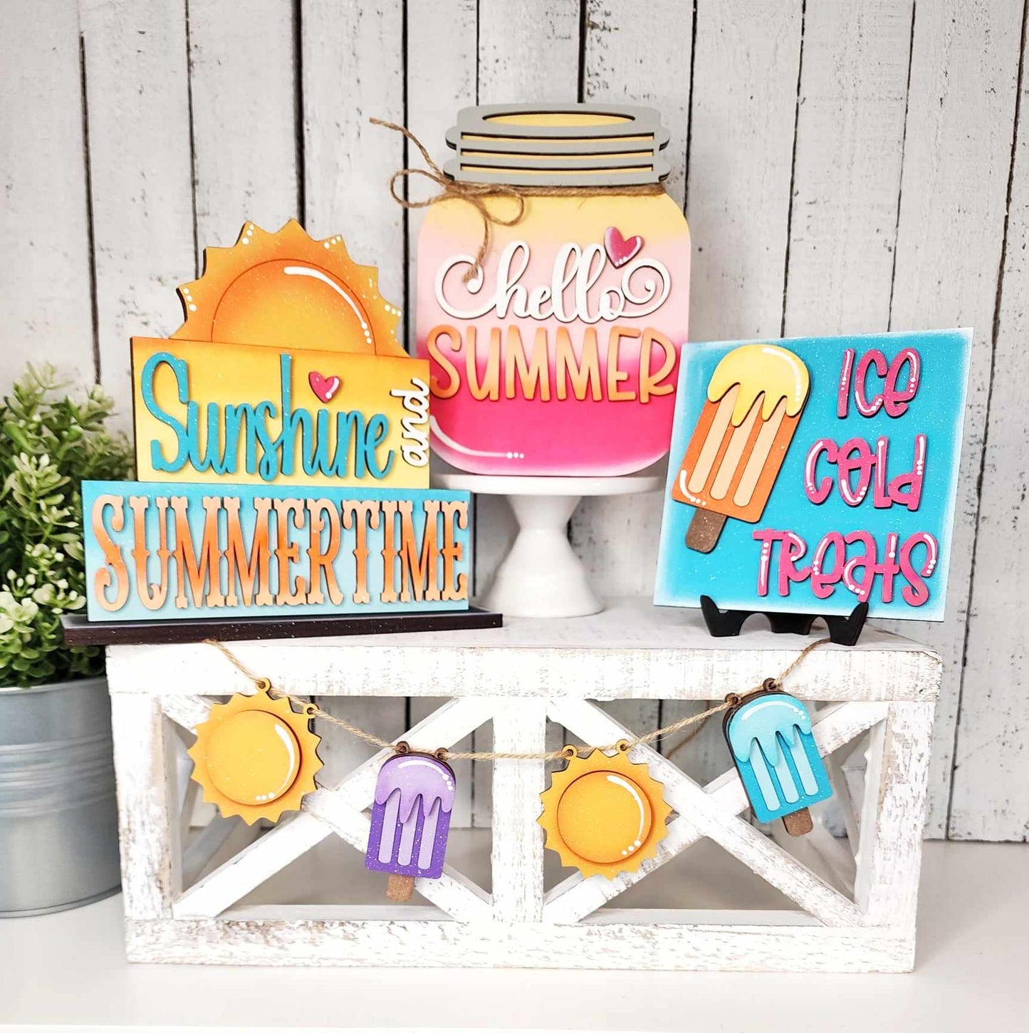 Summer Tiered Tray Kit