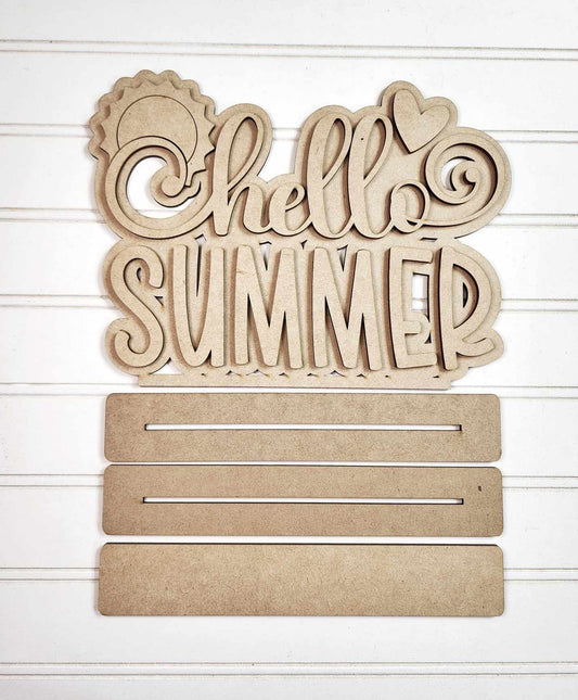 Standing Hello Summer Shelf Sitter Kit