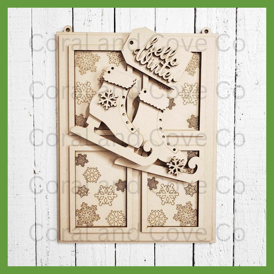 DIY Hello Winter Window Hanger Kit