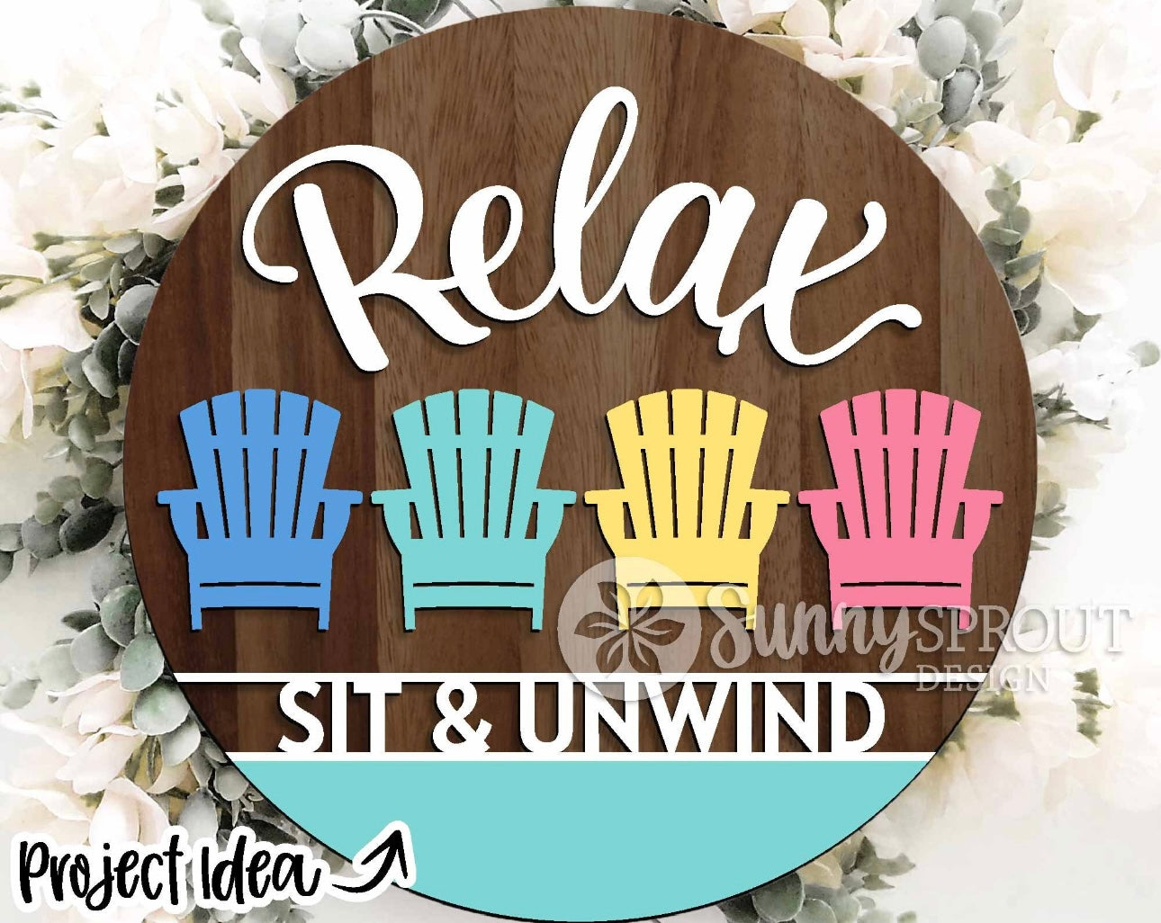 Relax Door Hanger Wood Blanks DIY Kit