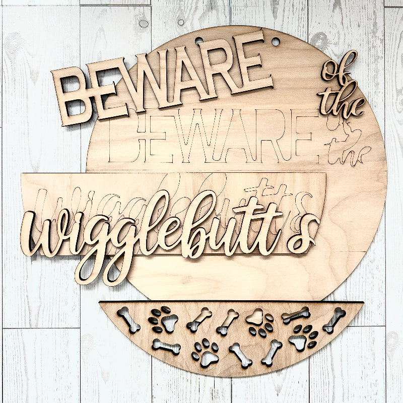 DIY Wood Painting Kit – Dog Lover Door Hanger for Beginners