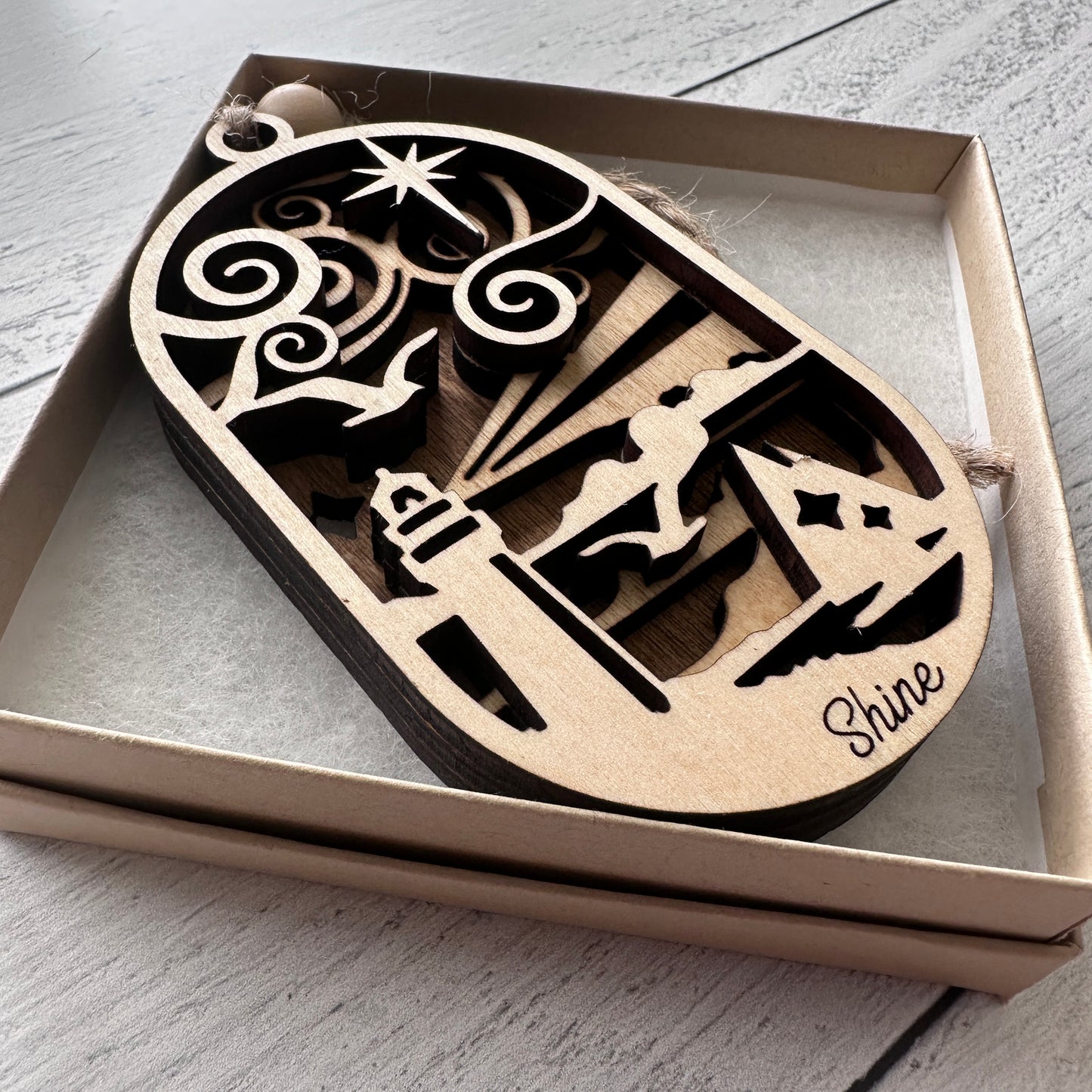 3D Lighthouse Ornament