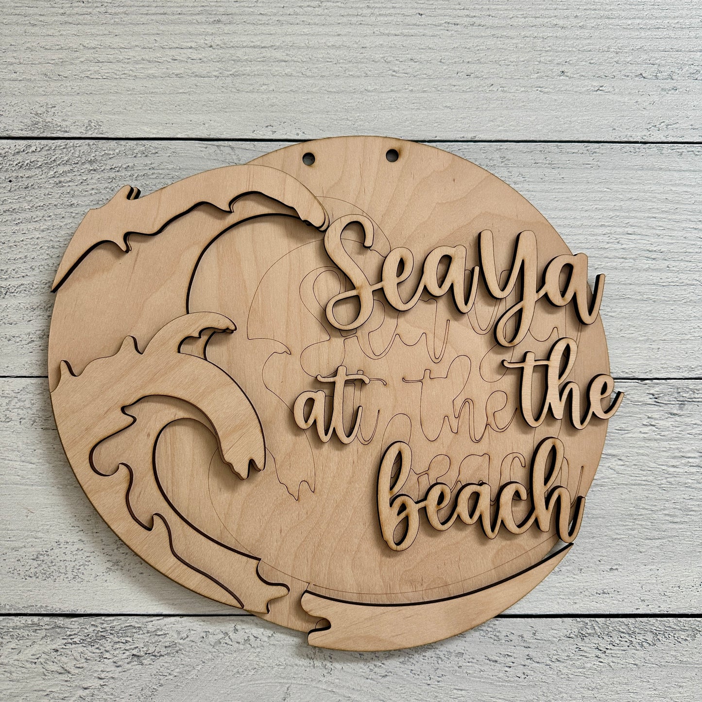 DIY Wood Sign Kit – “Sea Ya at the Beach”