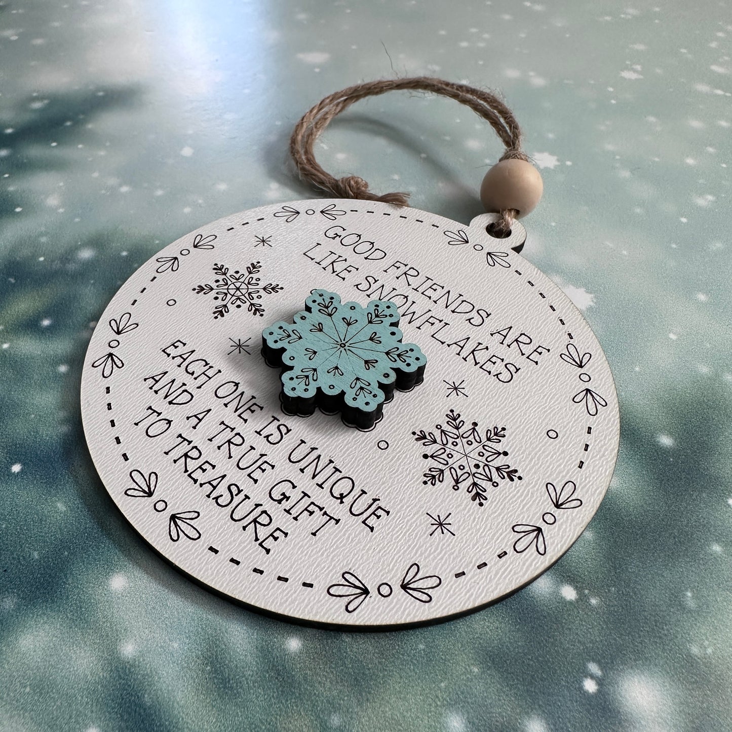 Good Friends Snowflake Ornament