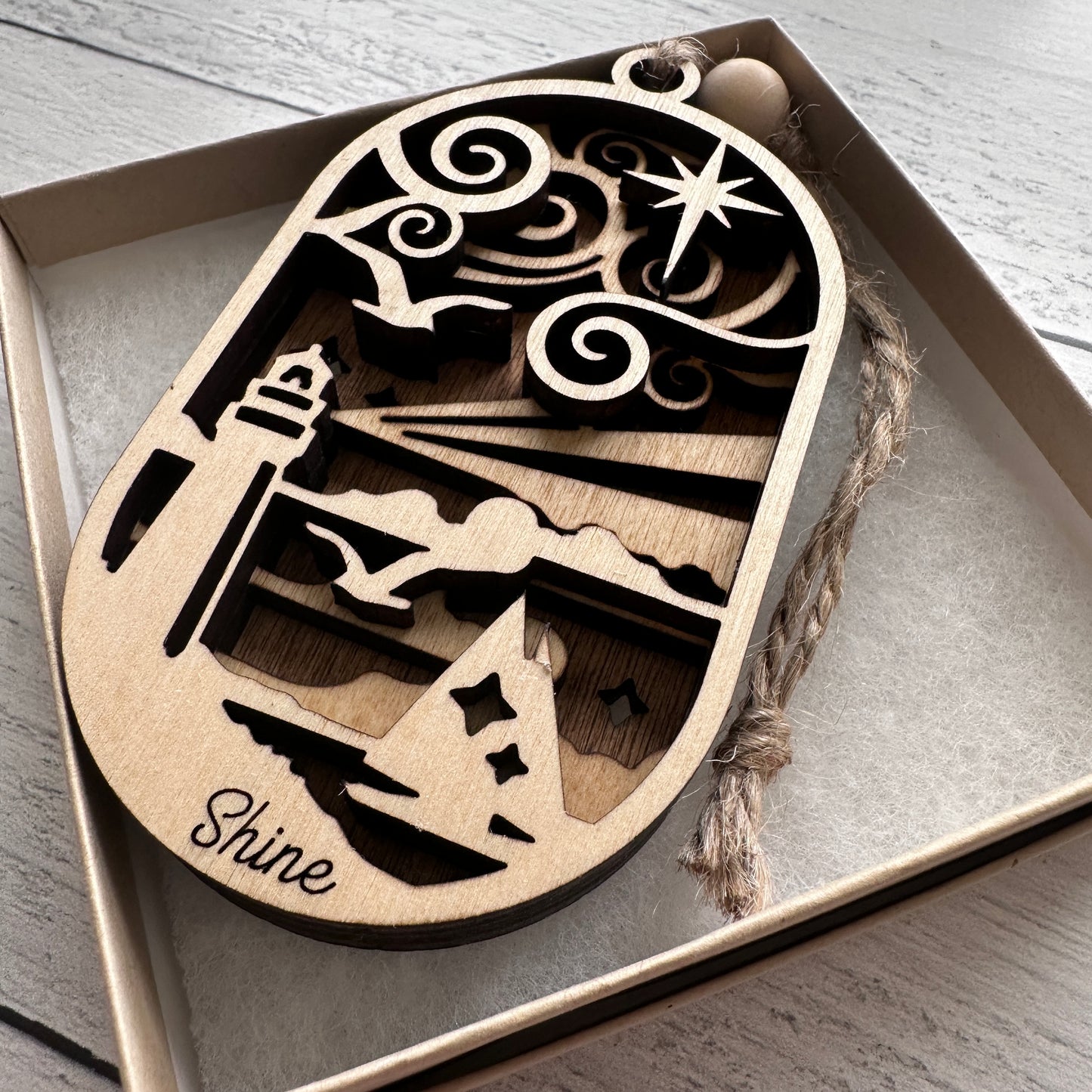 3D Lighthouse Ornament