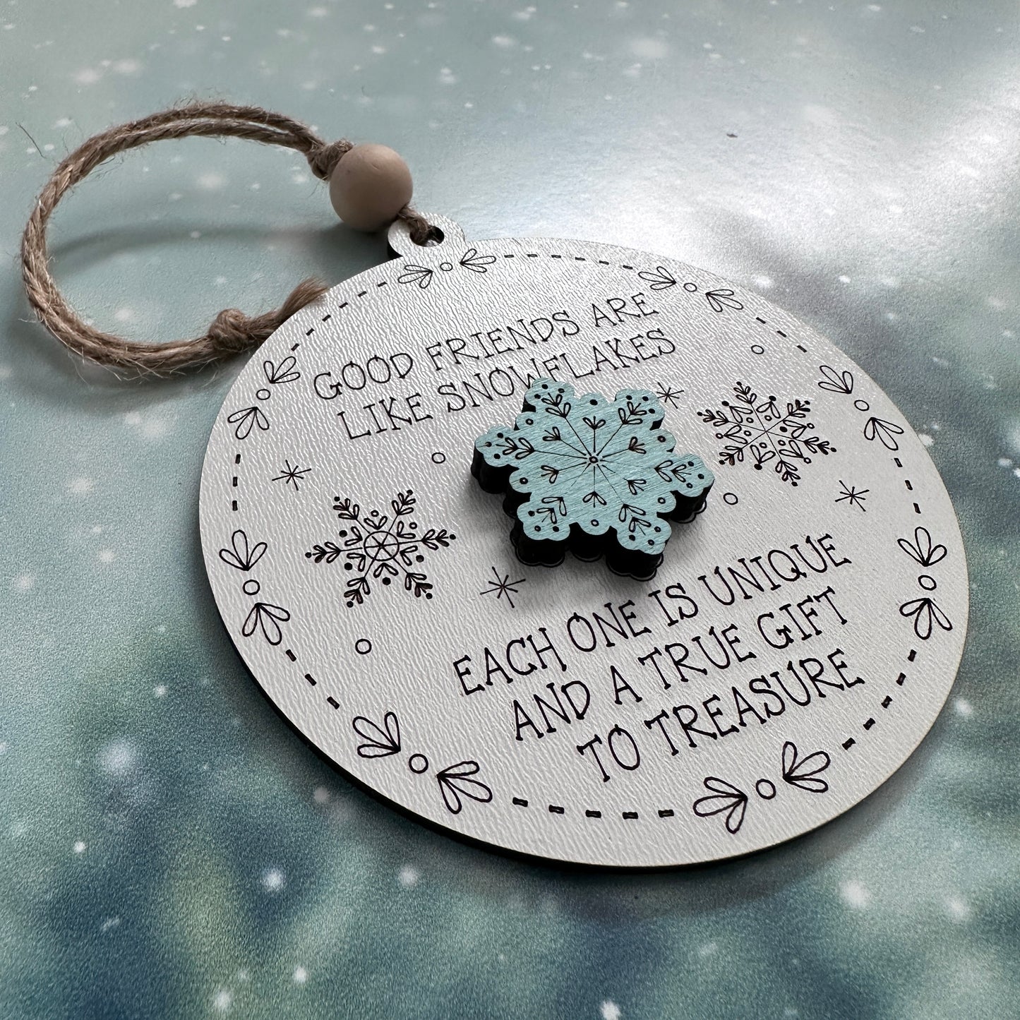 Good Friends Snowflake Ornament