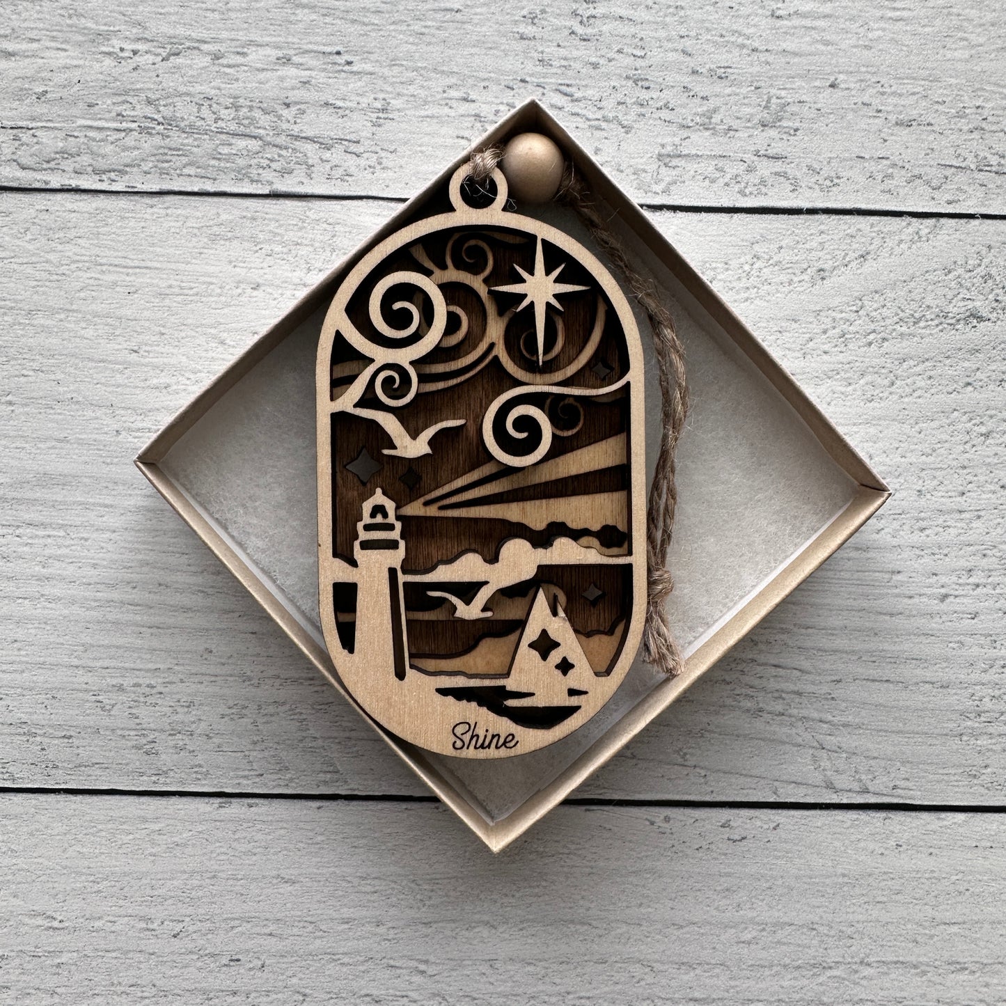 3D Lighthouse Ornament