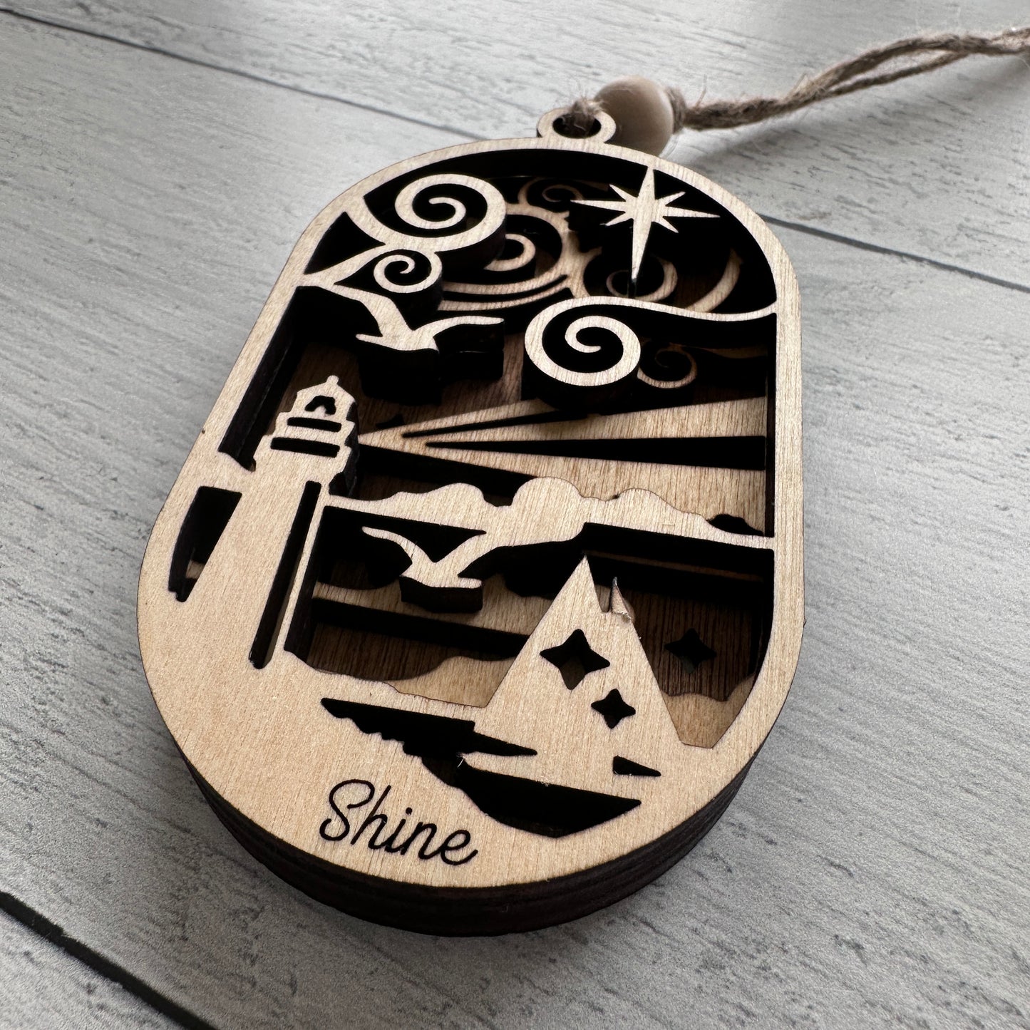 3D Lighthouse Ornament