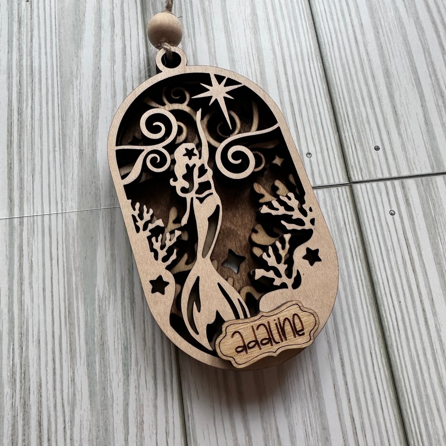 3D Mermaid Ornament