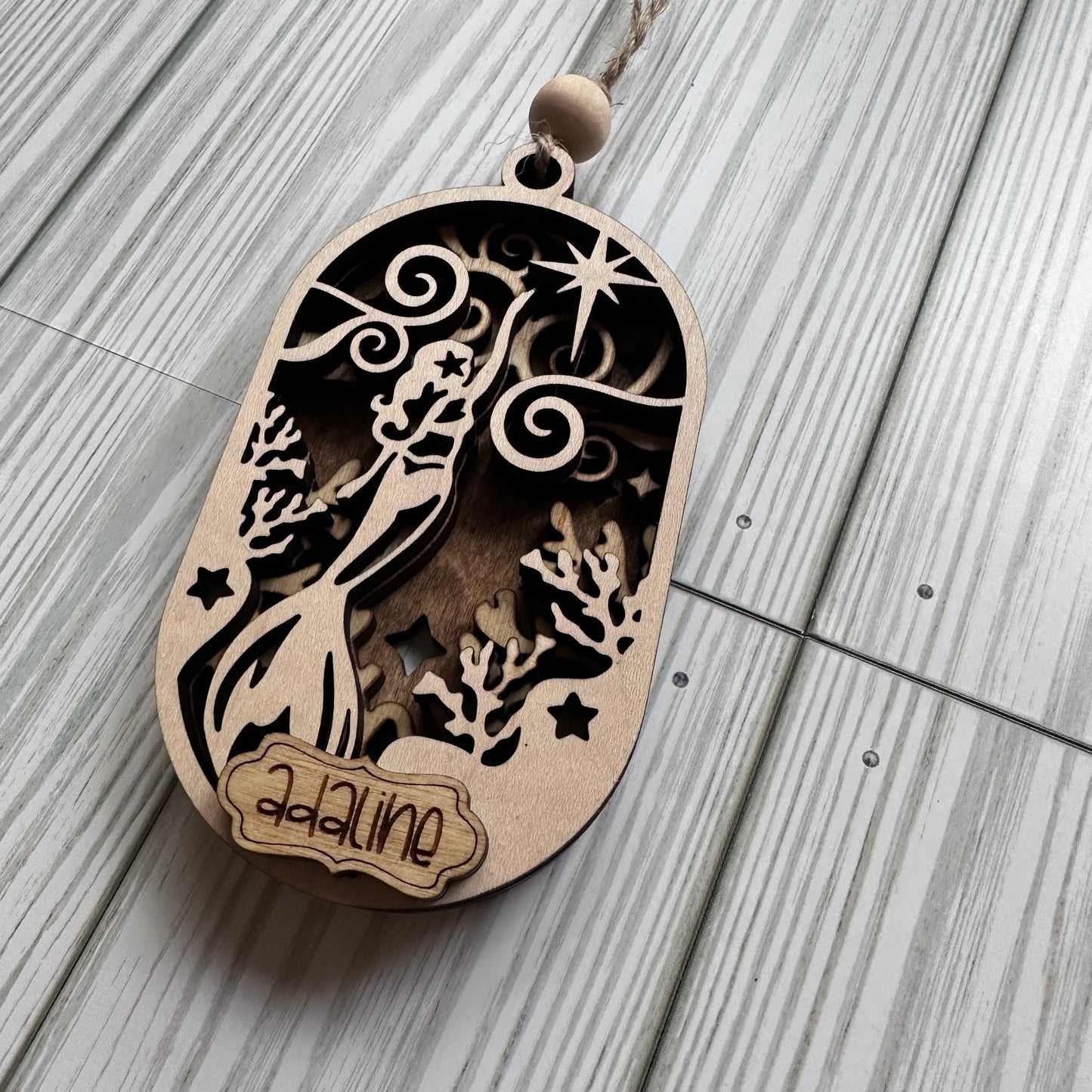 3D Mermaid Ornament