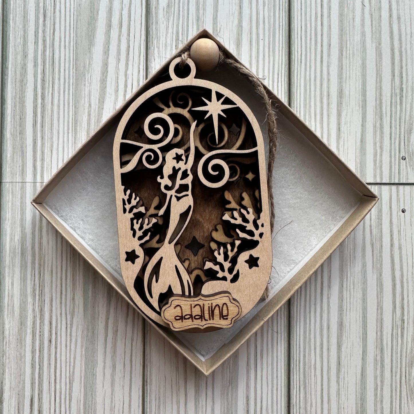 3D Mermaid Ornament