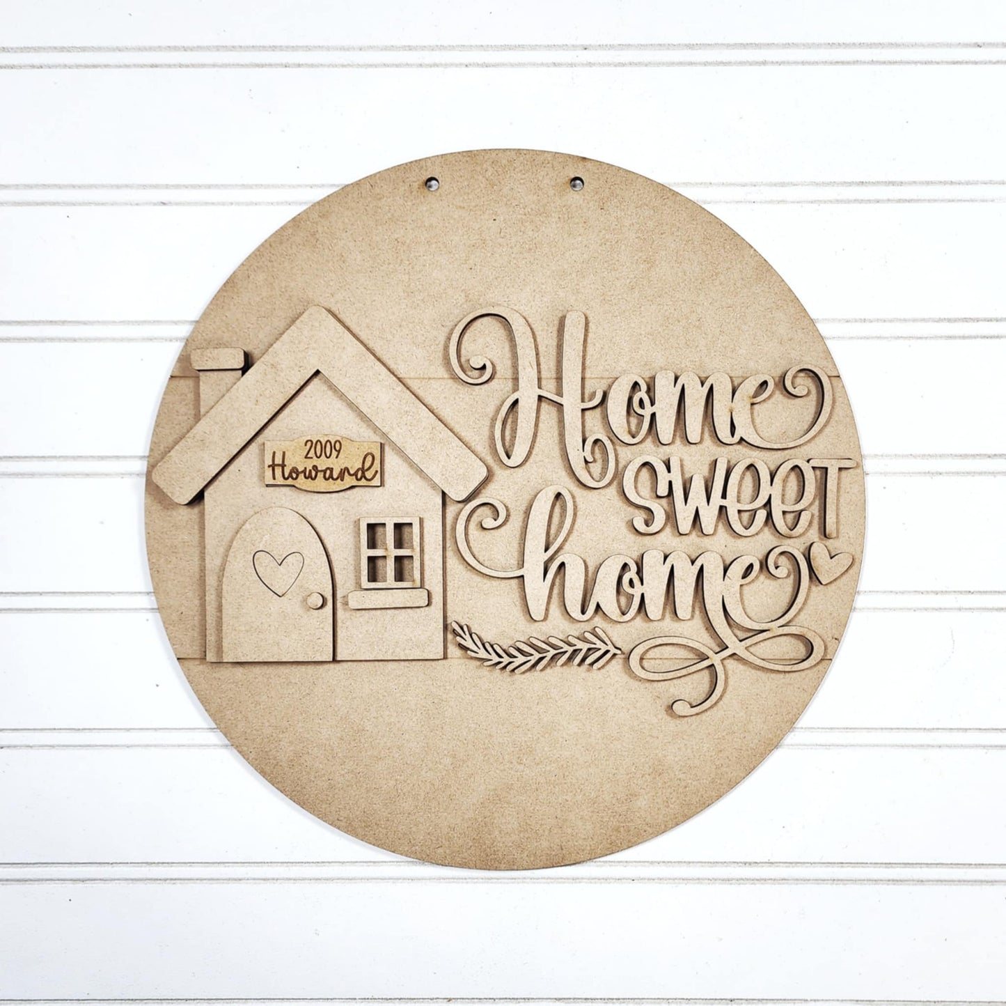 Home Sweet Home Door Hanger DIY Wood Blanks Kit