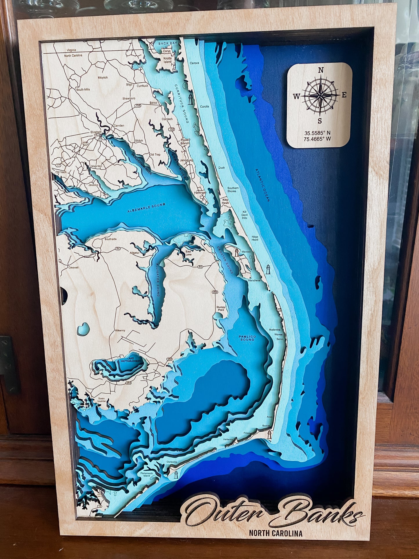 Outer Banks Relief Map