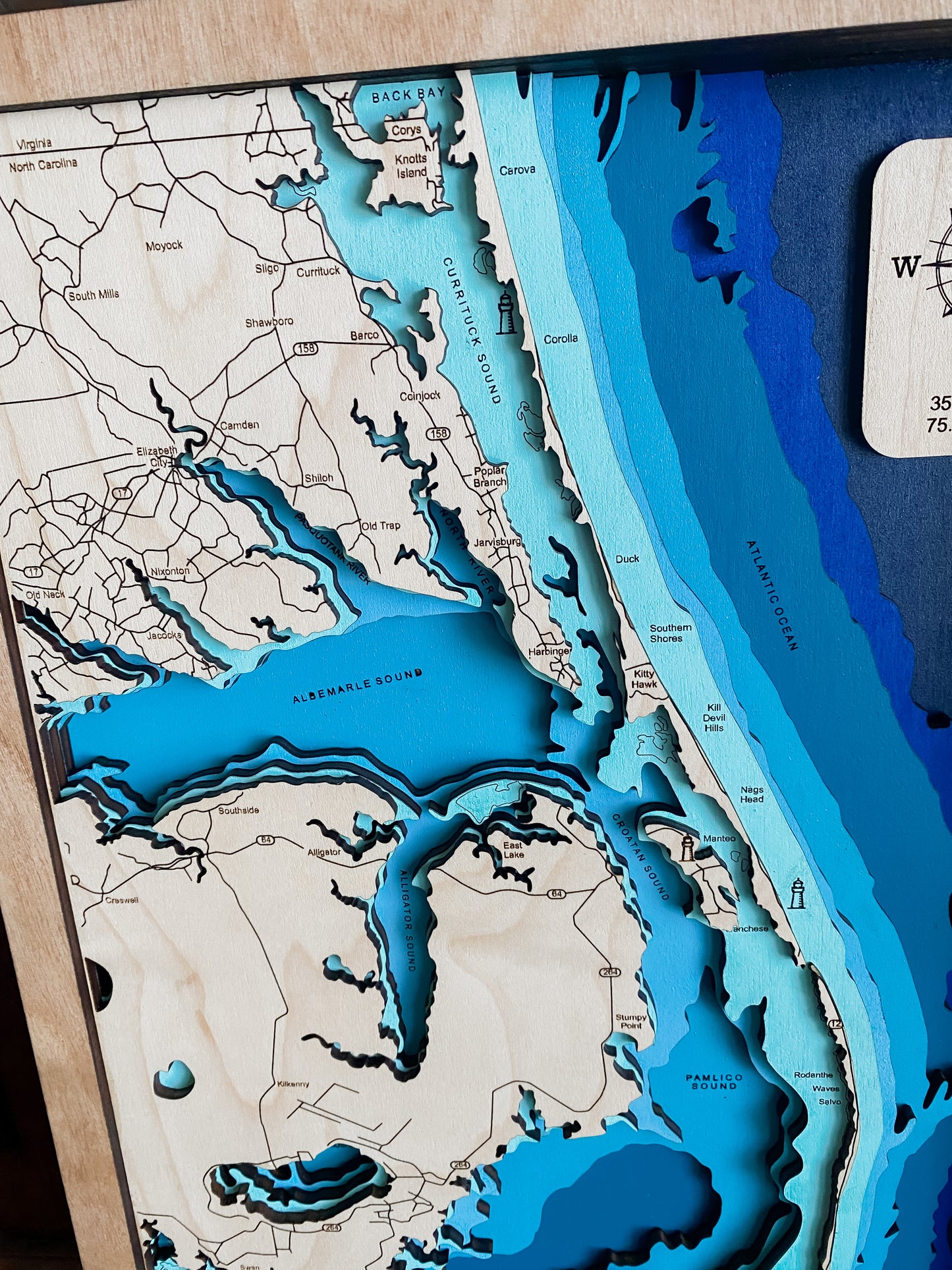 Outer Banks Relief Map