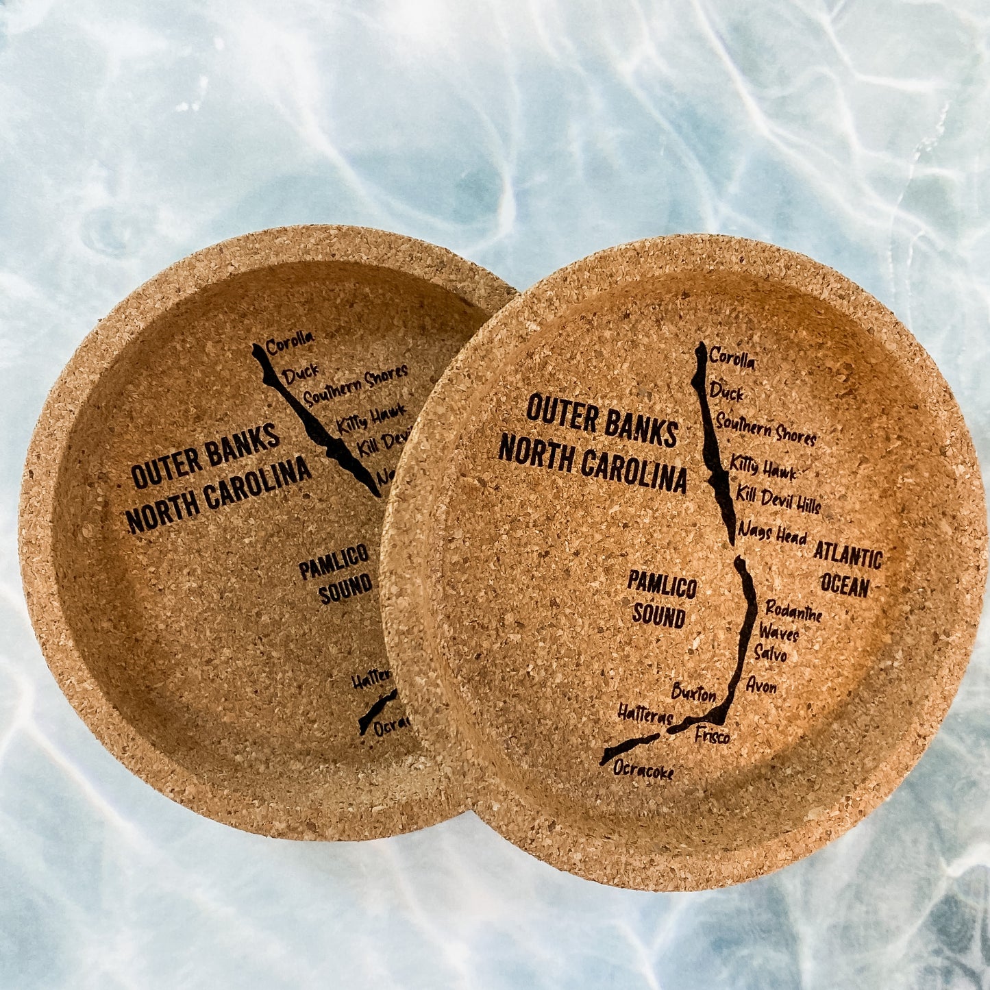 Outer Banks Cork Coaster