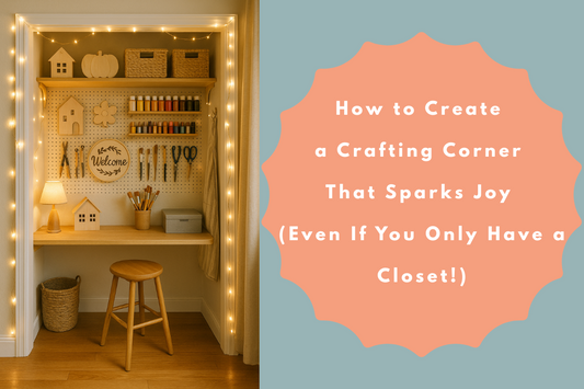 How to Create a Crafting Corner That Sparks Joy (Even If You Only Have a Closet!)