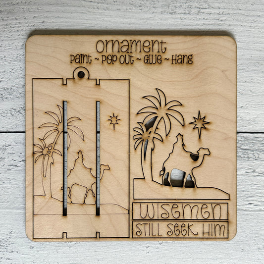 DIY Nativity Ornament Kit – Set of 3 | Christian Christmas Craft for Kids & Adults