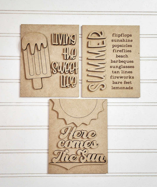 Summer Sign Trio Kit