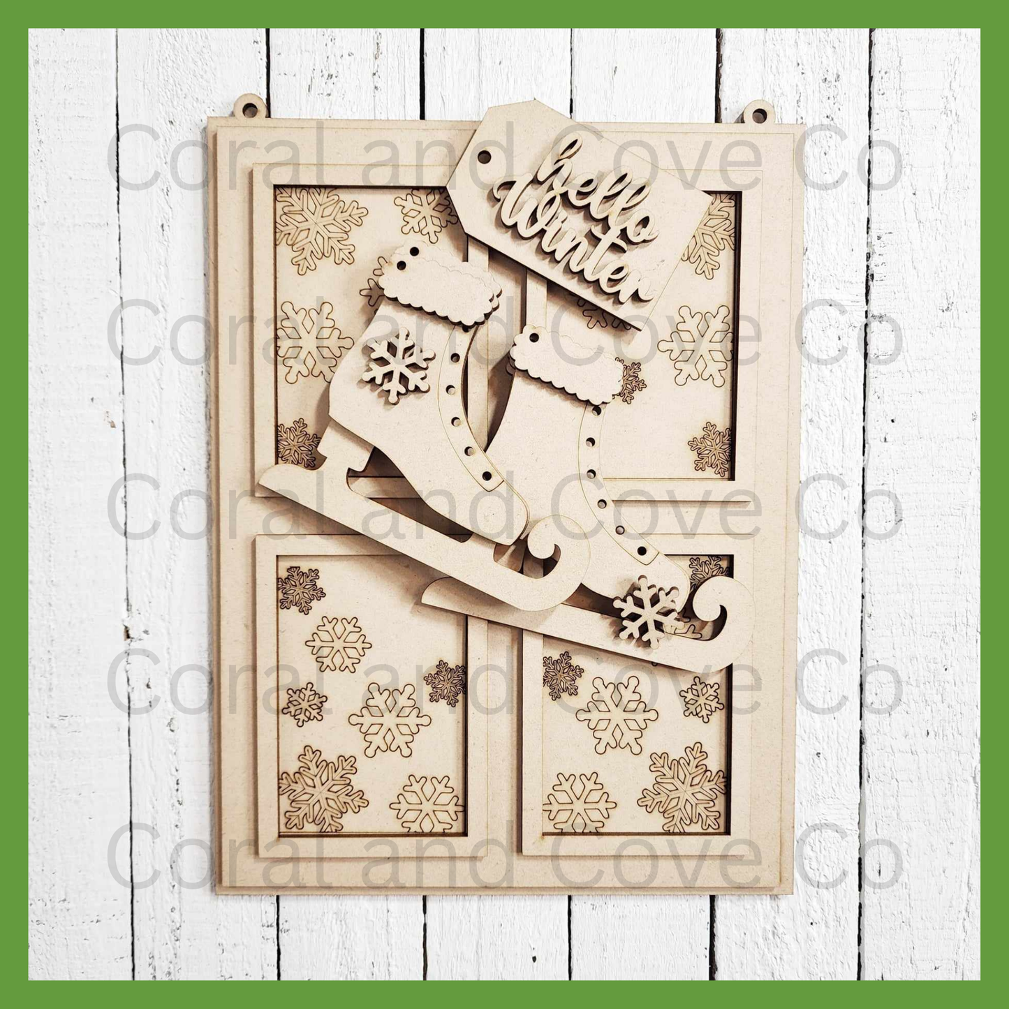 DIY Hello Winter Window Hanger Kit