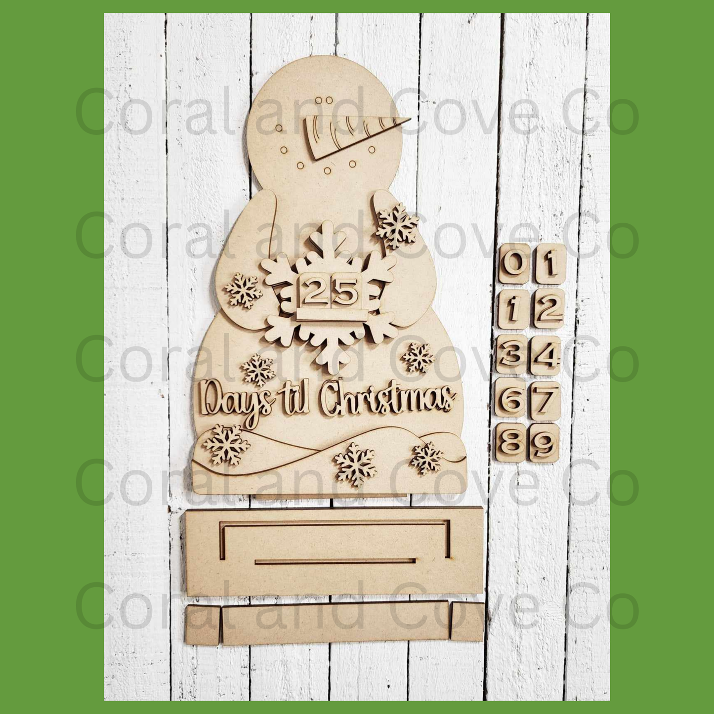 DIY Snowman Christmas Countdown Paint Kit