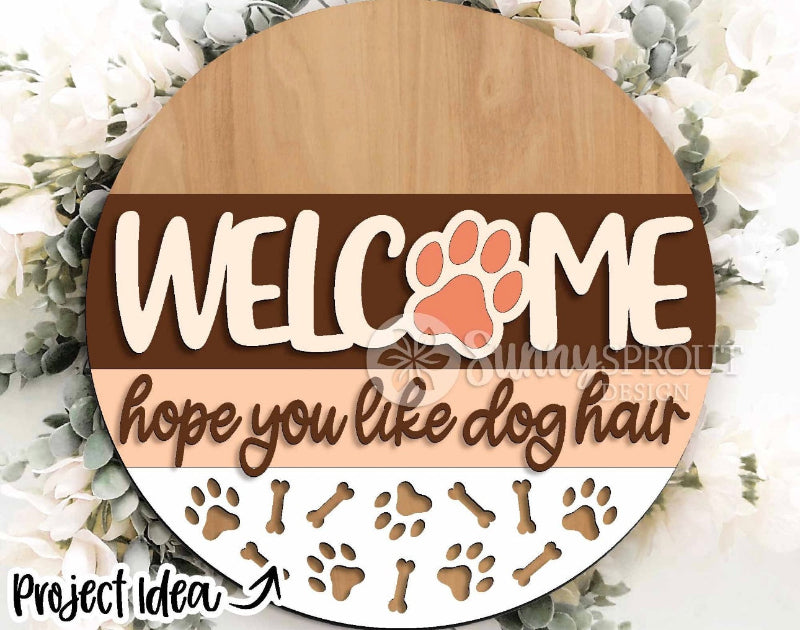 Dog Lover Funny Door Hanger DIY Wood Blank Kit – Beginner DIY Decor