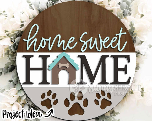 Dog Lover Door Hanger DIY Wood Blank Kit – Beginner Friendly