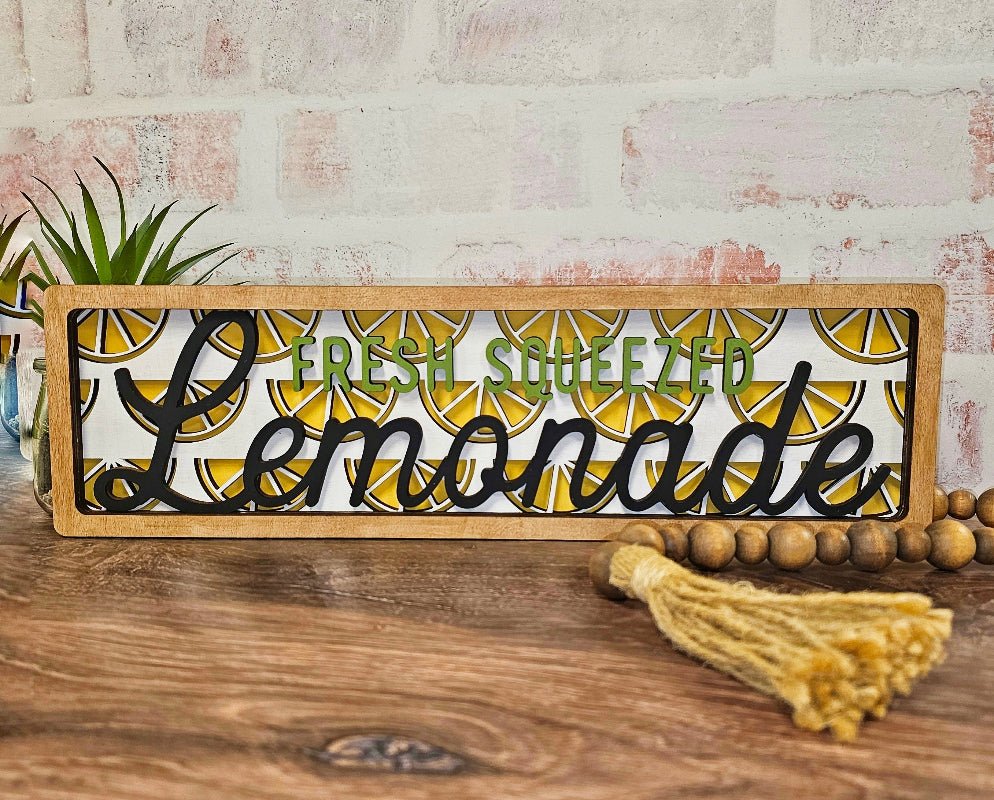 Fresh Squeezed. Lemonade Sign DIY Craft Kit