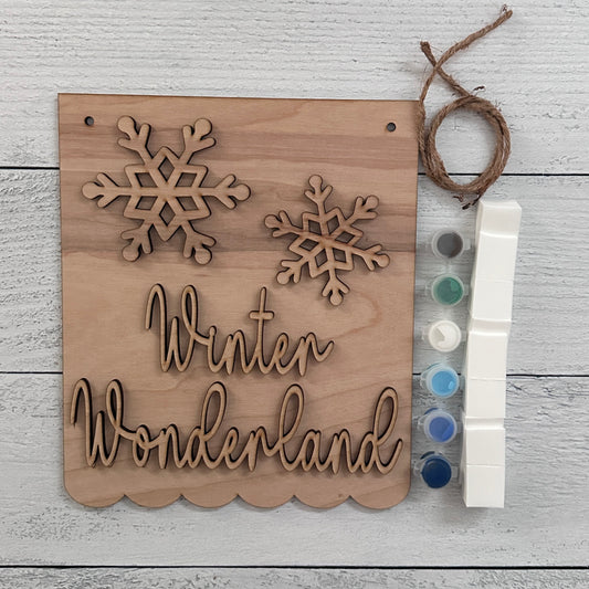 Large Winter Wonderland Sign Kit