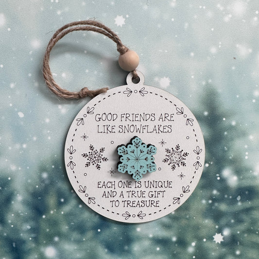 Good Friends Snowflake Ornament