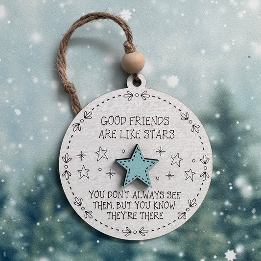 Good Friends Star Ornament