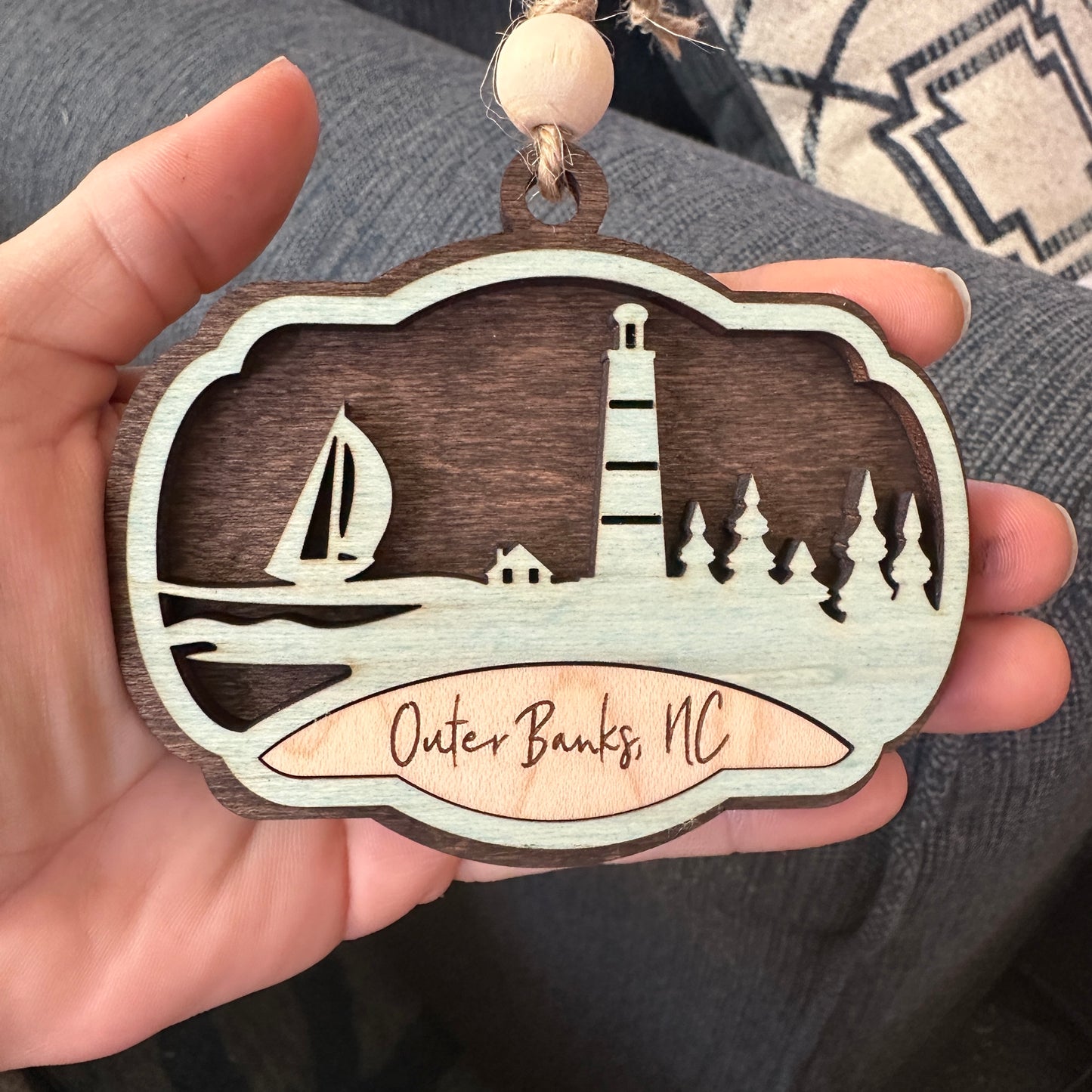 Outer Banks NC Wood Ornament