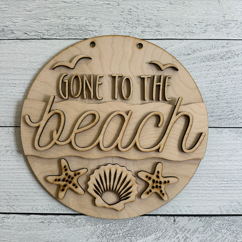 Gone To The Beach Door Hanger Craft Kit