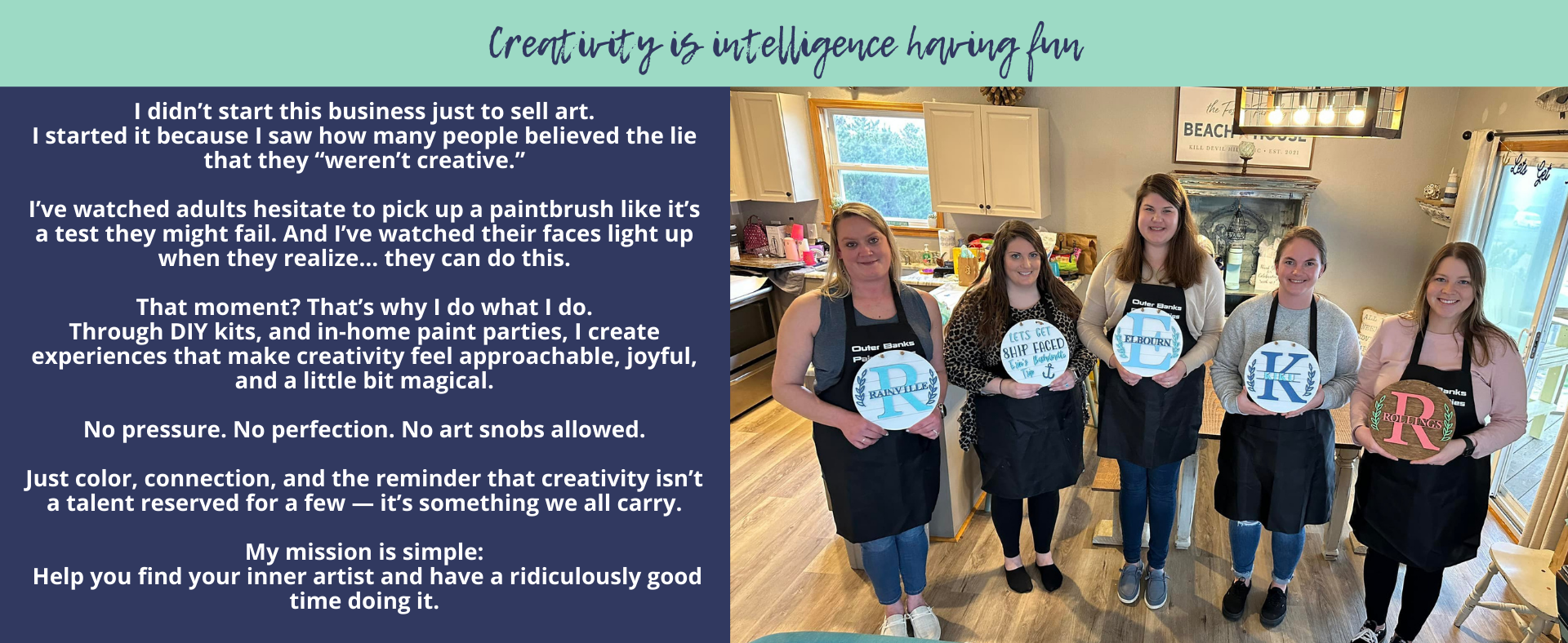 DIY Kits, Outer Banks Paint Parties, Paint Party, DIY, Crafting, Crafts, Outer Banks