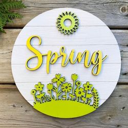 Spring Round Sign/Door Hanger