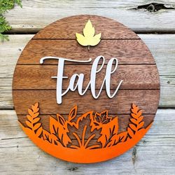 Fall Round Sign/Door Hanger