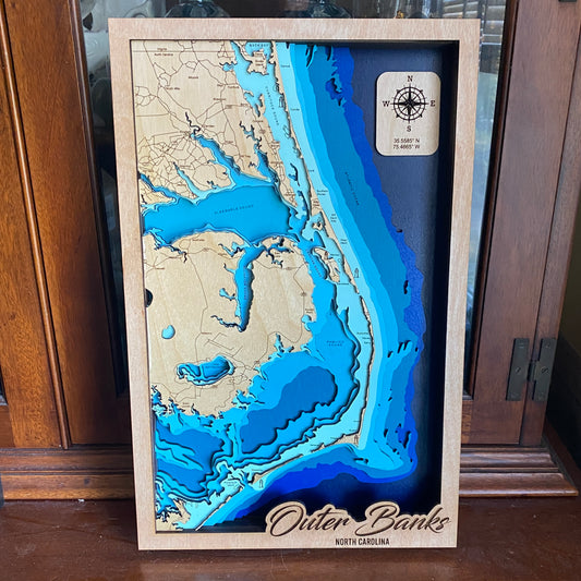 Outer Banks Relief Map